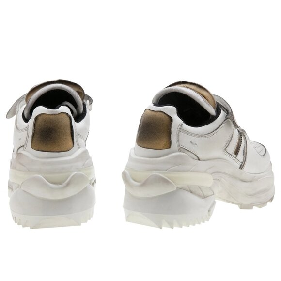 NEW Maison Margiela Artisanal Sneaker White & Black, Size 39 ($850) - Picture 5 of 6
